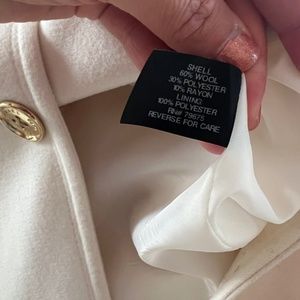 Ivory Michael Kors woal coat